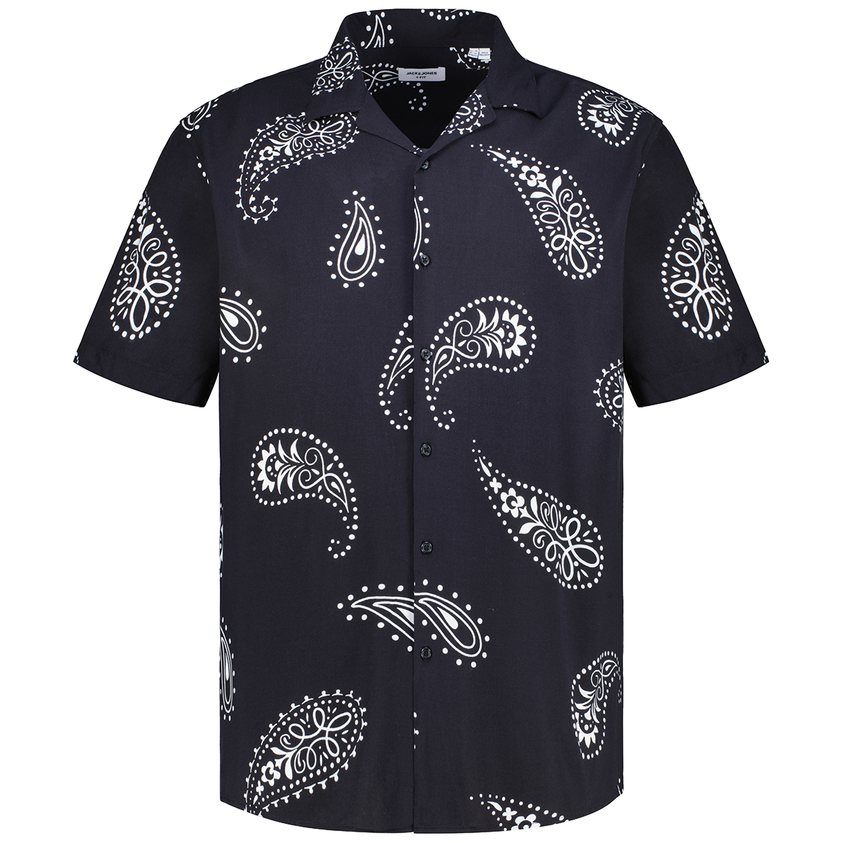 Jack&Jones Freizeithemd aus Viskose schwarz