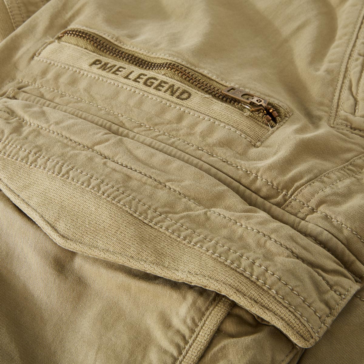 PME LEGEND Stretch-Cargo-Hose "Nordtrop", Regular Fit khaki