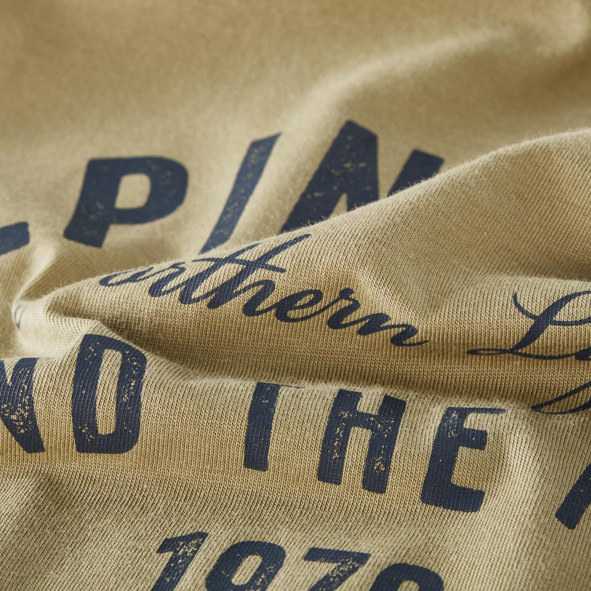 Lerros T-Shirt mit Motiv-Print khaki