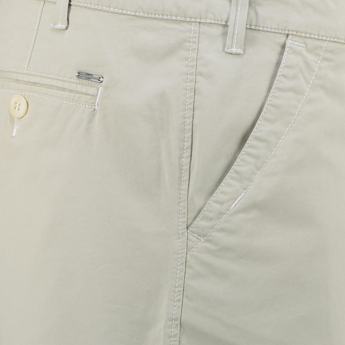 Pioneer Chino-Shorts mit Stretch beige