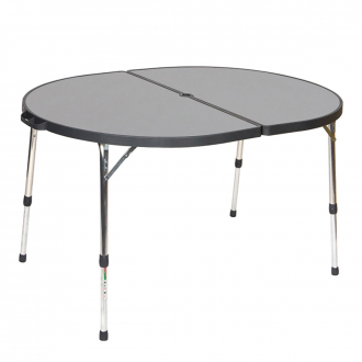 Ovaler Doppeltisch AL-352/09, klapp- u. höhenverstellbar, Tragkraft bis 50 kg grau_30 | One Size