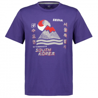 T-Shirt mit Print "Seoul" blau_10706 | 3XL
