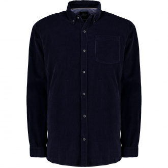 Feincord-Hemd mit Button-Down-Kragen marine_5978 | 3XL