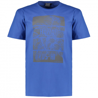 T-Shirt mit Print "US HAWAII" kornblau_48 | 4XL