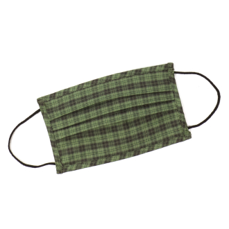 Wiederverwendbar, Behelfsmaske aus angenehmer Baumwolle, traditionell gemustert waldgrün_57 | One Size