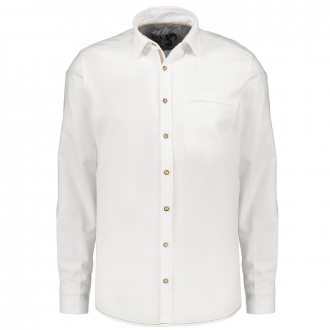 Trachtenhemd mit Hornknöpfen weiß_900 | 3XL