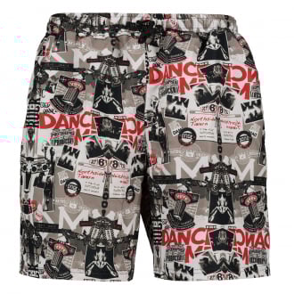 Badeshorts mit Allover-Print grau/schwarz_2005 | 3XL