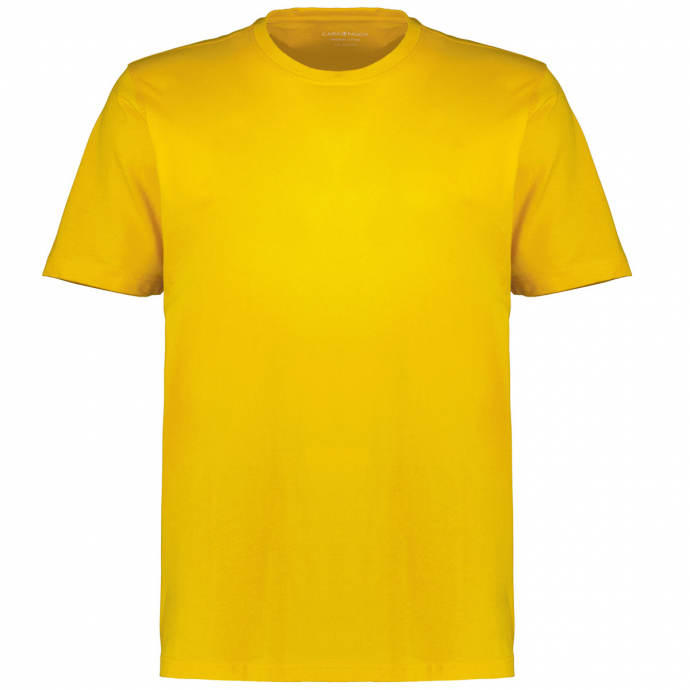 T-Shirt mit Rundhalsausschnitt curry_555/71 | 3XL
