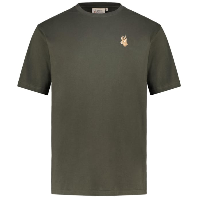 Hubertus T-Shirt mit Stickerei günstig online kaufen