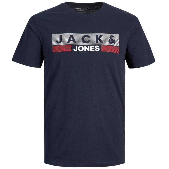 Jack & Jones Herren Rundhals T-Shirt JJECORP LOGO - Regular Fit Plussize günstig online kaufen