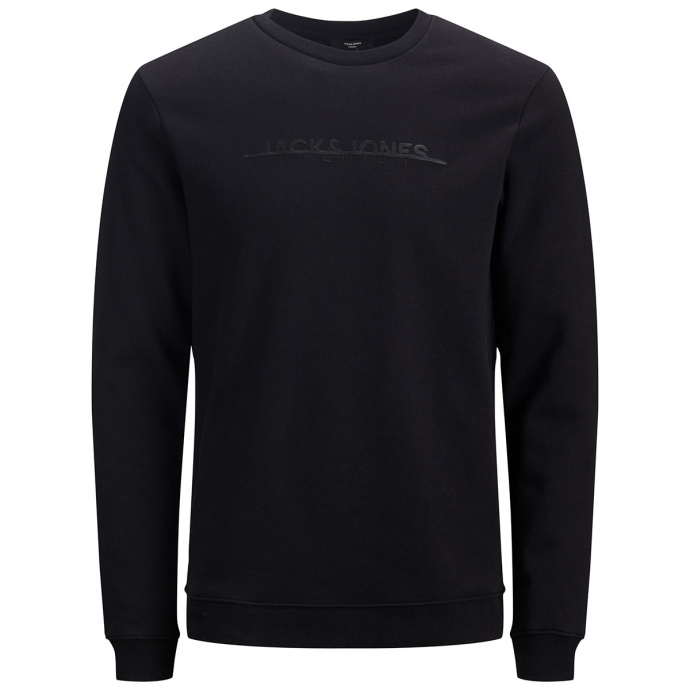 Sweatshirt mit "Premium" Logo-Print schwarz_BLACK | 3XL