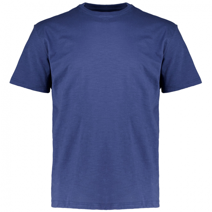 Meliertes T-Shirt mit Rundhalsausschnitt blau_351 | 3XL