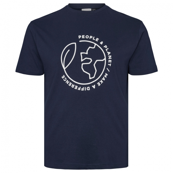 T-Shirt aus Biobaumwolle dunkelblau_580 | 3XL
