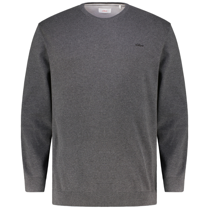 s.Oliver Strickpullover Strickpullover mit Logo-Stickerei Logo günstig online kaufen
