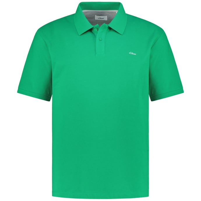 s.Oliver Kurzarmshirt Poloshirt aus Baumwollpiqué Stickerei günstig online kaufen