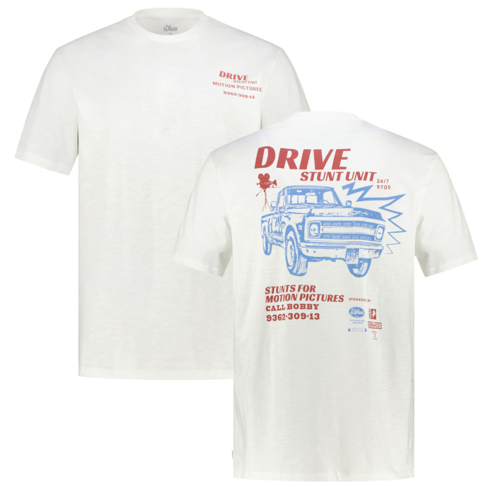 s.Oliver T-Shirt mit Print auf Vorder-und Rückseite günstig online kaufen