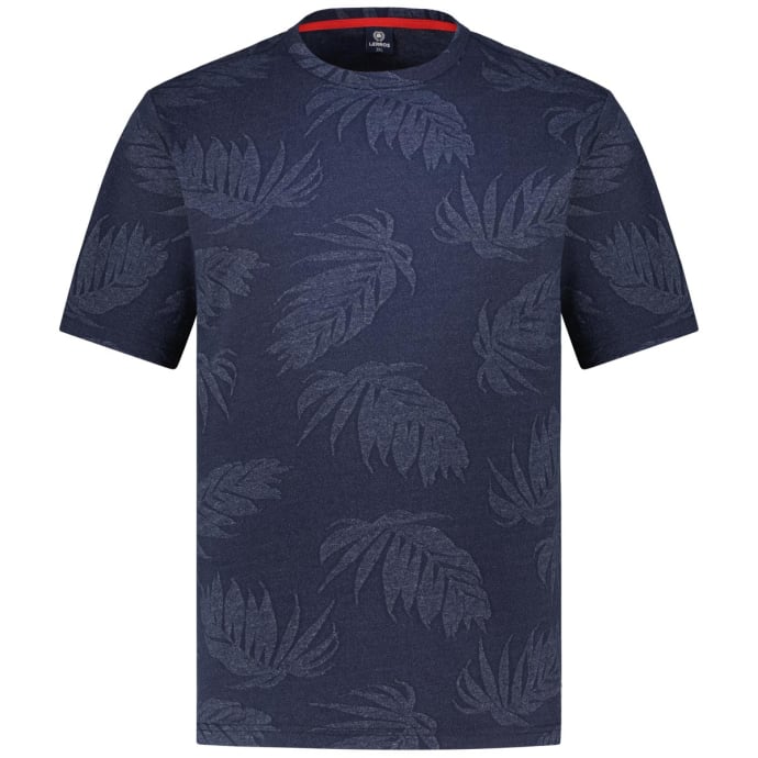 Lerros T-Shirt mit Allover-Muster günstig online kaufen