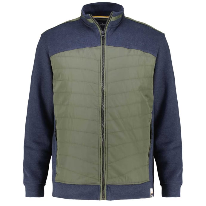 RAGMAN Sweatjacke mit gesteppten Einsätzen günstig online kaufen