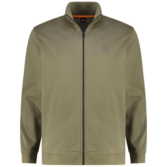 BOSS Sweatjacke aus Baumwolle günstig online kaufen