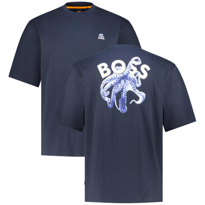 BOSS T-Shirt mit Print auf Vorder-und Rückseite günstig online kaufen