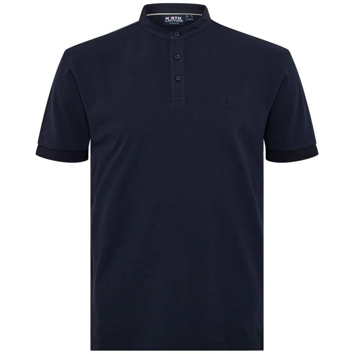 north 56 4 Poloshirt Pique Poloshirt Stehkragen in großen Größen von North, günstig online kaufen