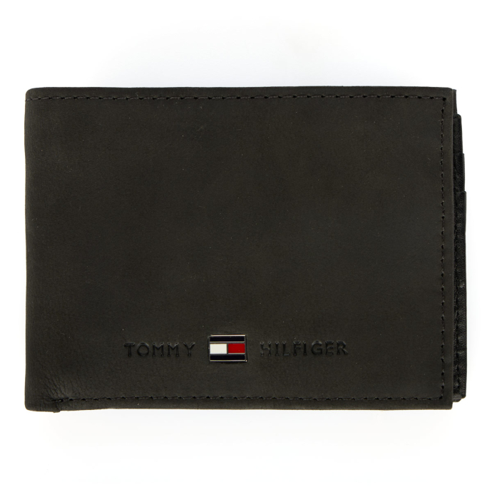 Tommy Hilfiger Kleine Geldbörse aus Leder, 10,5 cm x 8 cm günstig online kaufen