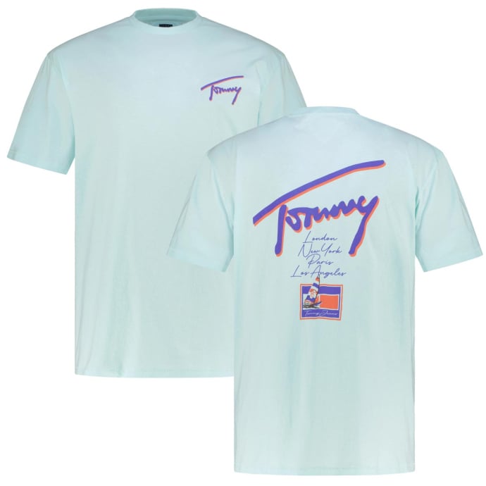 Tommy Jeans T-Shirt mit Print auf Vorder- und Rückseite günstig online kaufen