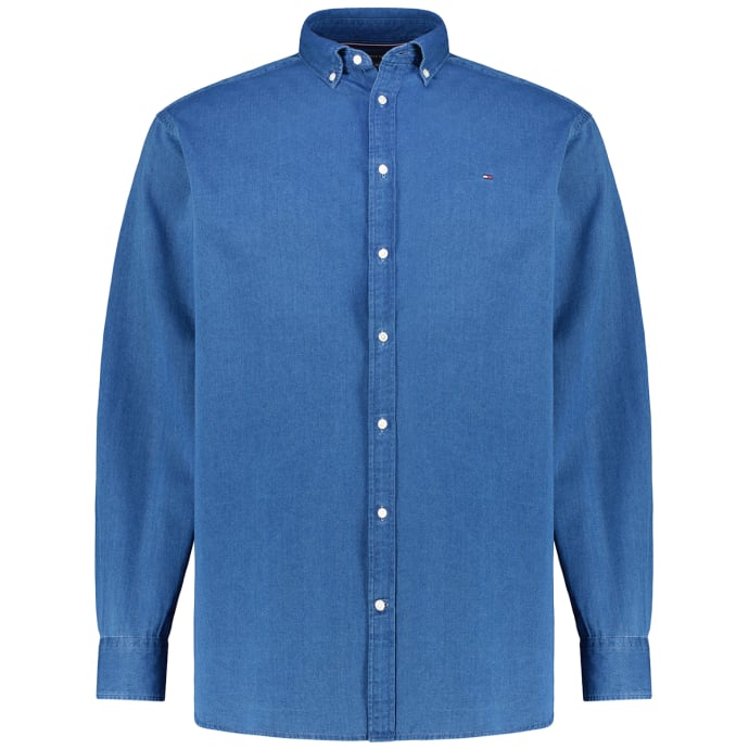 Tommy Hilfiger Big & Tall Jeanshemd "BT-CHAMBRAY SHIRT-B", in Großen Größen günstig online kaufen