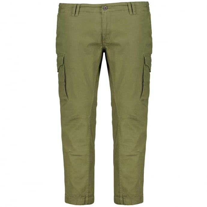 Jack & Jones Herren Cargo Hose JPSTPAUL JJFLAKE Plussize - Slim Fit - Grün günstig online kaufen
