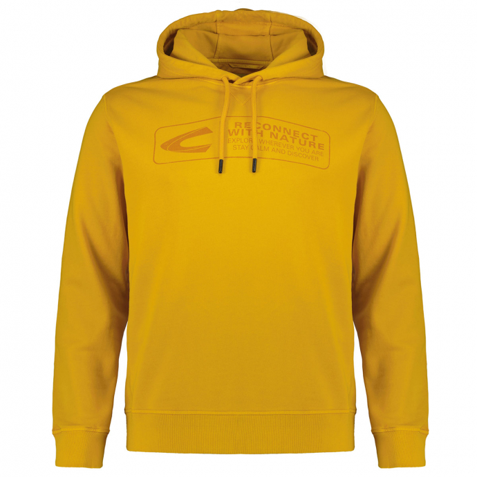 Hoodie mit Garment-Dye-Färbung gelb_65 | 3XL