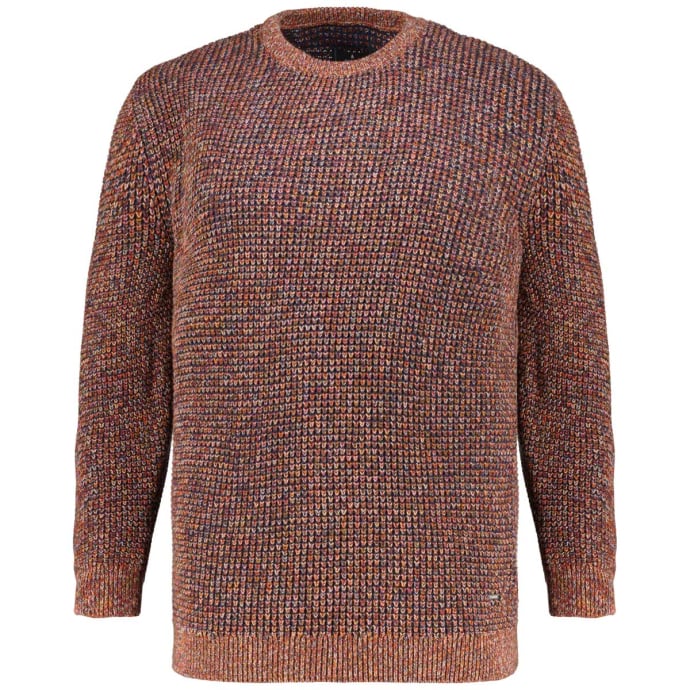 RAGMAN Grobstrickpullover aus Baumwolle in Two-Tone-Optik günstig online kaufen