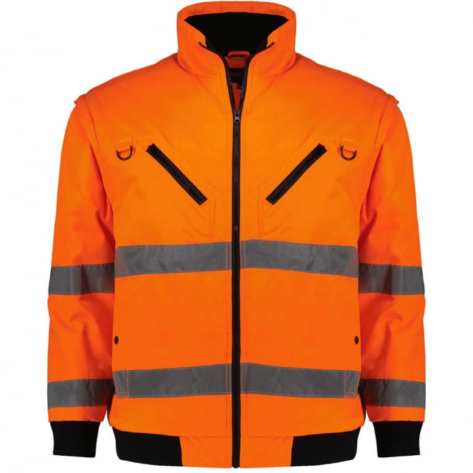 Abraxas Warnjacke gefüttert mit abnehmbaren Ärmeln günstig online kaufen