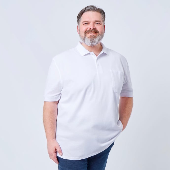 ADAMO Poloshirt aus Baumwoll-Piqué günstig online kaufen