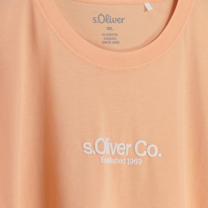 s.Oliver T-Shirt mit Label-Print günstig online kaufen