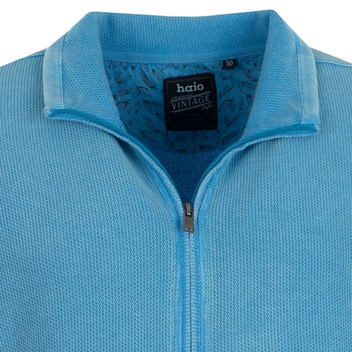 Hajo Sweatjacke im Garment-Dye-Look günstig online kaufen
