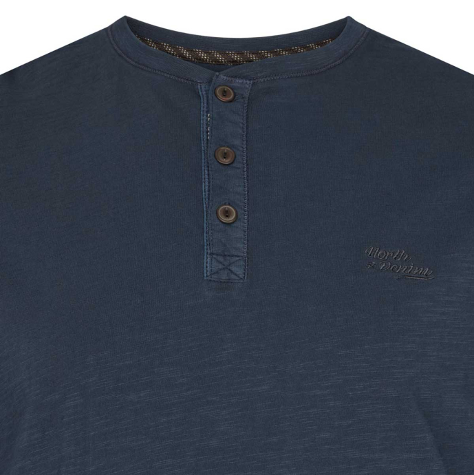 North Henleyshirt mit Garment-Dye-Färbung günstig online kaufen