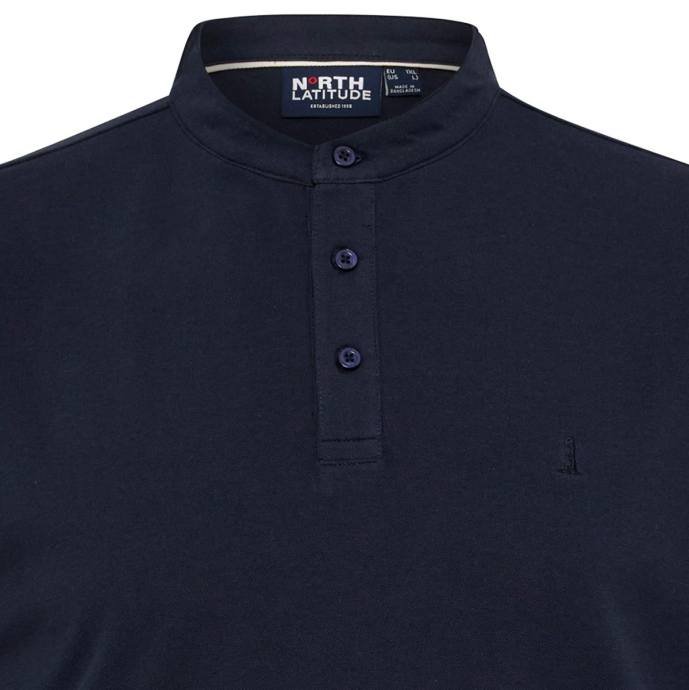 north 56 4 Poloshirt Pique Poloshirt Stehkragen in großen Größen von North, günstig online kaufen