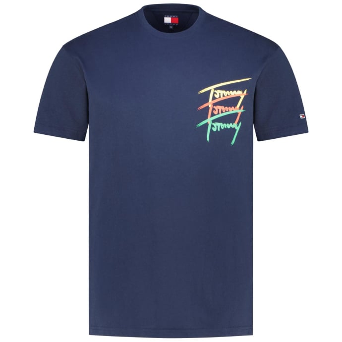 Tommy Jeans T-Shirt mit Print auf Vorder- und Rückseite günstig online kaufen