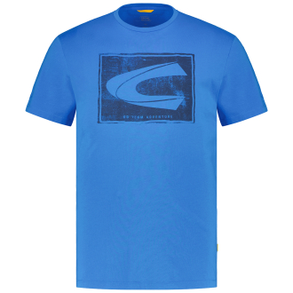 T-Shirt mit Logo-Print blau_46 | 3XL