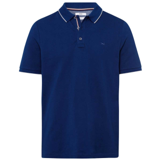 Poloshirt mit Elasthan blau_23/40 | 4XL
