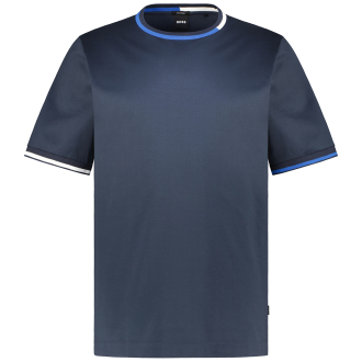 T-Shirt aus merzerisierter Baumwolle dunkelblau_404 | 4XL