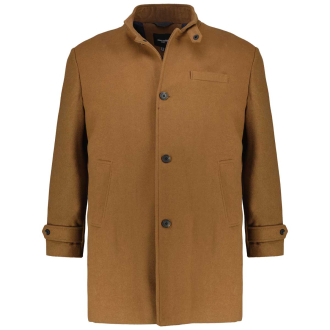 Mantel mit Stehkragen braun_DARK COAT KHAKI | 3XL