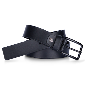Gürtel aus Leder schwarz_010 | 115