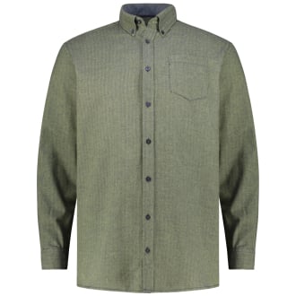 Freizeithemd aus Baumwoll-Flanell grün_54 | 3XL
