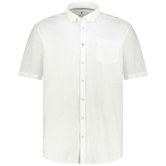 Freizeithemd mit Leinen weiß_00 | 3XL