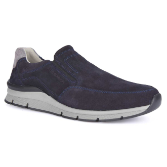 Rauleder-Sneaker mit Wechselfußbett dunkelblau_04 | 45