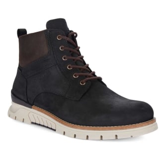 Schnürstiefel mit Reißverschluss schwarz_01 | 44