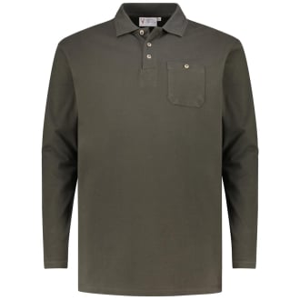 Poloshirt aus Baumwolle oliv_316 | 3XL