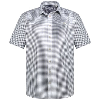 Trachtenhemd aus Baumwolle blau/weiß_1200 | 3XL