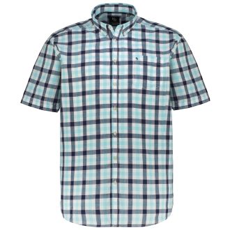 Kariertes Freizeithemd aus Baumwolle blau/türkis_26/4045 | 3XL